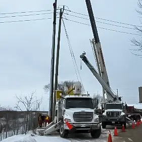 Lone Star Drilling Utility Pole Holes