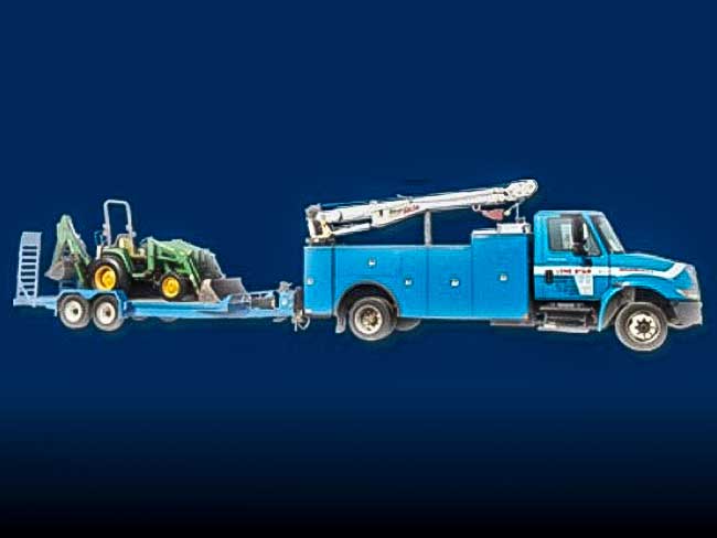 John Deere 420 Back Hoe and Pump Truck